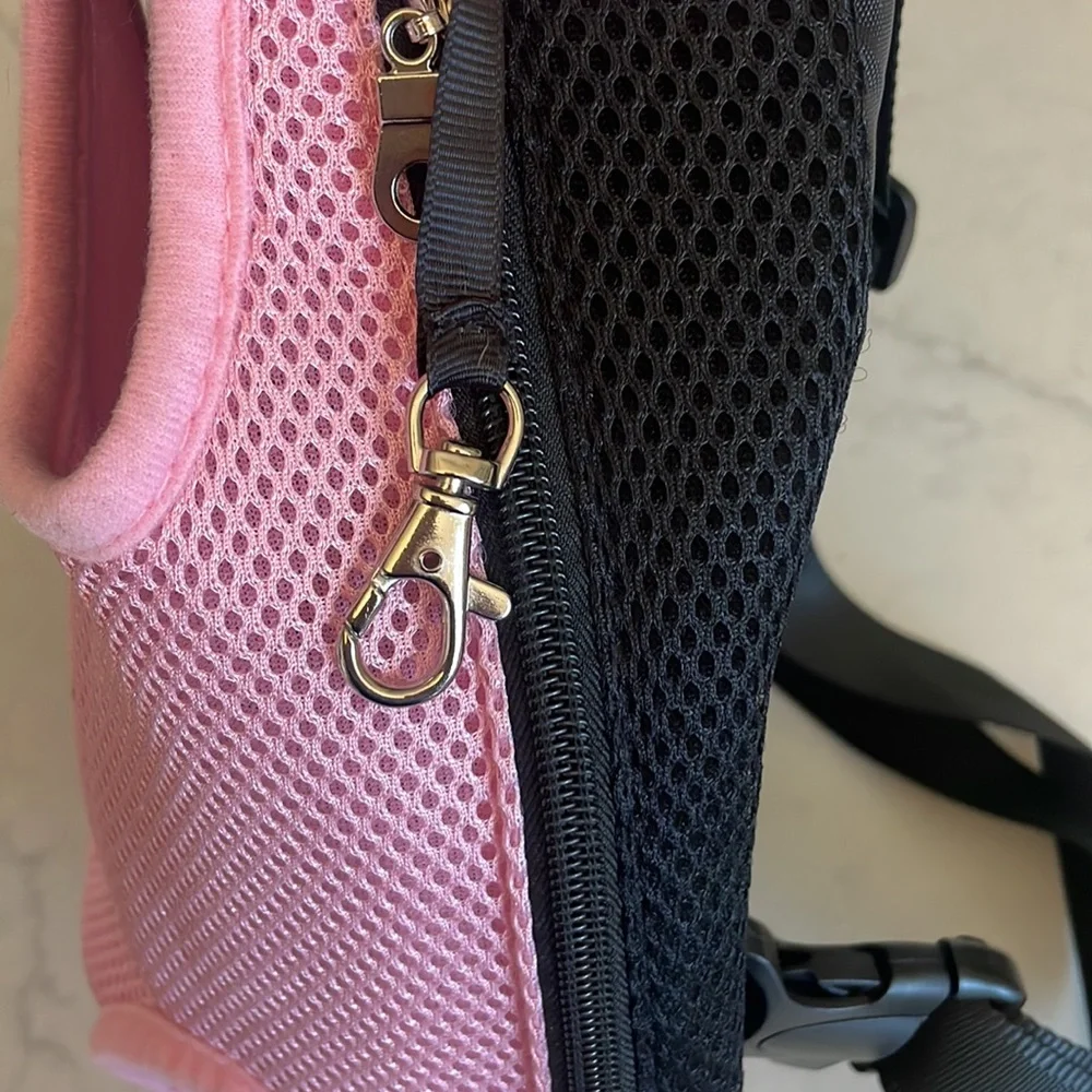 Nylon Mesh Pet Backpack Carrier Adjustable